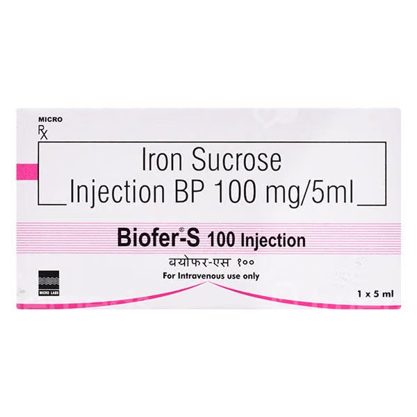 BIOFER S 100 mg/5ml Injection